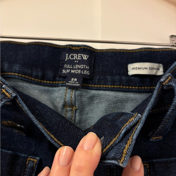 J. Crew Factory Dark Blue Flare Jeans - Picture 4 of 5